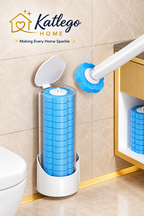 Disposable Toilet Brush with Dissolving Replacement Heads
